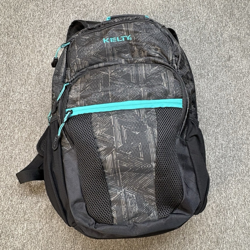 Kelty Delano 21L Daypack Backpack Charcoal Textured Camo Laptop Hiking School
